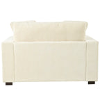 53.5" Chaise Lounge Chair With Solid Wood Legs And Comfort Pillows