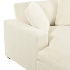 53.5" Chaise Lounge Chair With Solid Wood Legs And Comfort Pillows