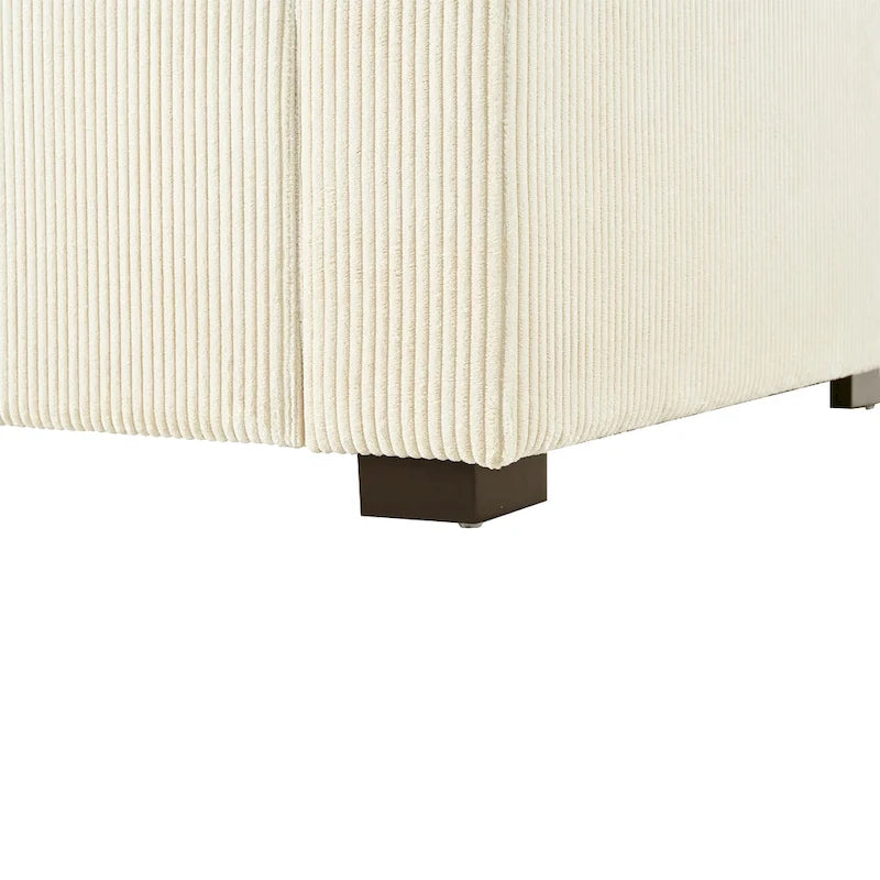 53.5" Chaise Lounge Chair With Solid Wood Legs And Comfort Pillows