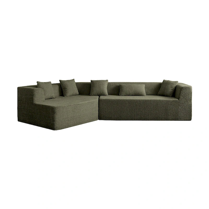 127.5 - inch Fabric Sectional Sofa Round