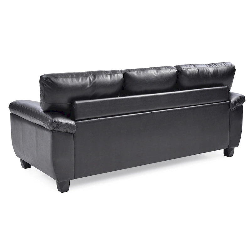 Gallant 78 In. W Flared Arm Faux Leather Straight Sofa - 33"l x 78"w x 35"h
