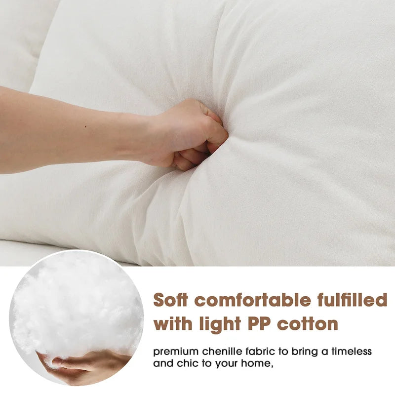 [video Provided] [new] 109*68" Modular Sectional Living Room Sofa Set, Modern Minimalist Style Couch, Upholstered Sleeper Sofa F