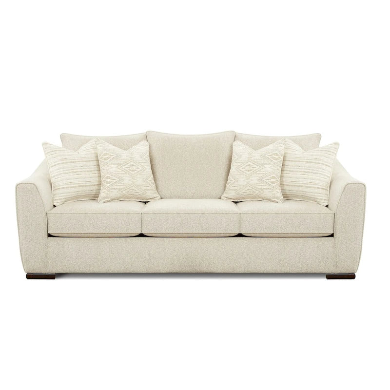 Vibrant Vision Oatmeal Stationary Sofa - Cream