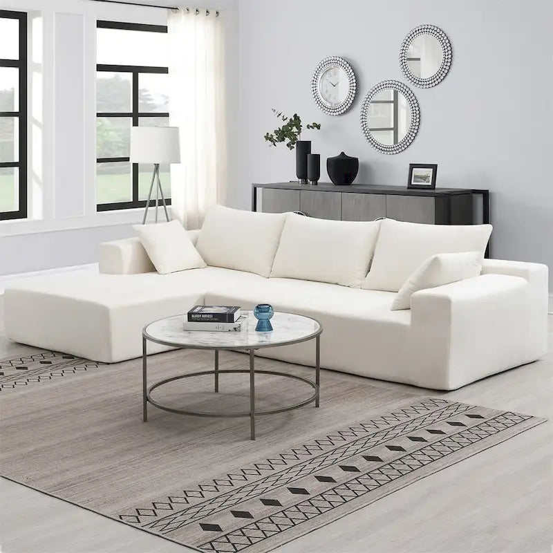 Merax Modular Sectional Living Room Sofa Set For Living Room, Bedroom, Salon - Cream